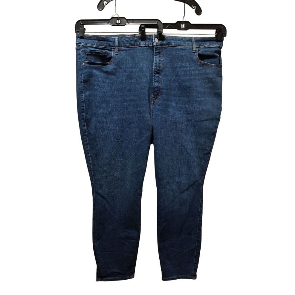 Old Navy Rockstar Super-Skinny Ankle Jeans Women 28 Blue Stretch Denim 46x27